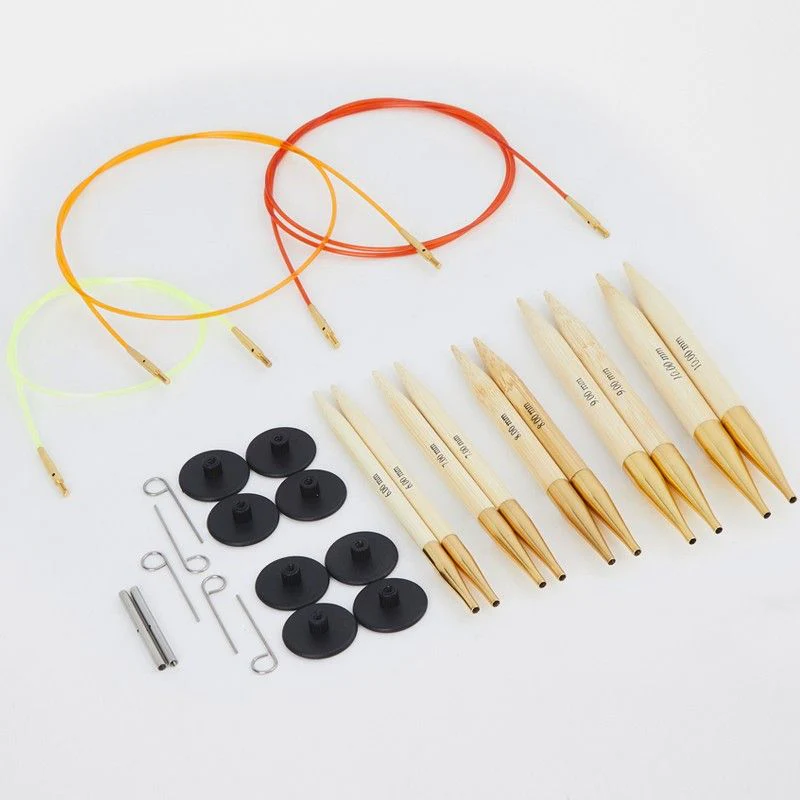 Bamboo Interchangeable Circular Needle Set - Thick Needles - Image 4
