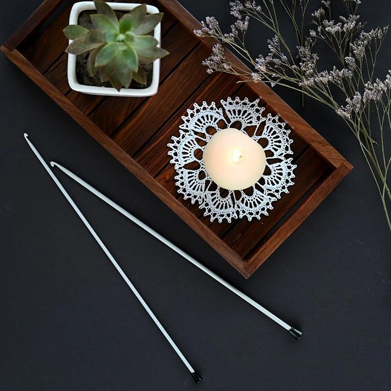 Aluminum Afghan/Tunisian Crochet Hook - Image 2