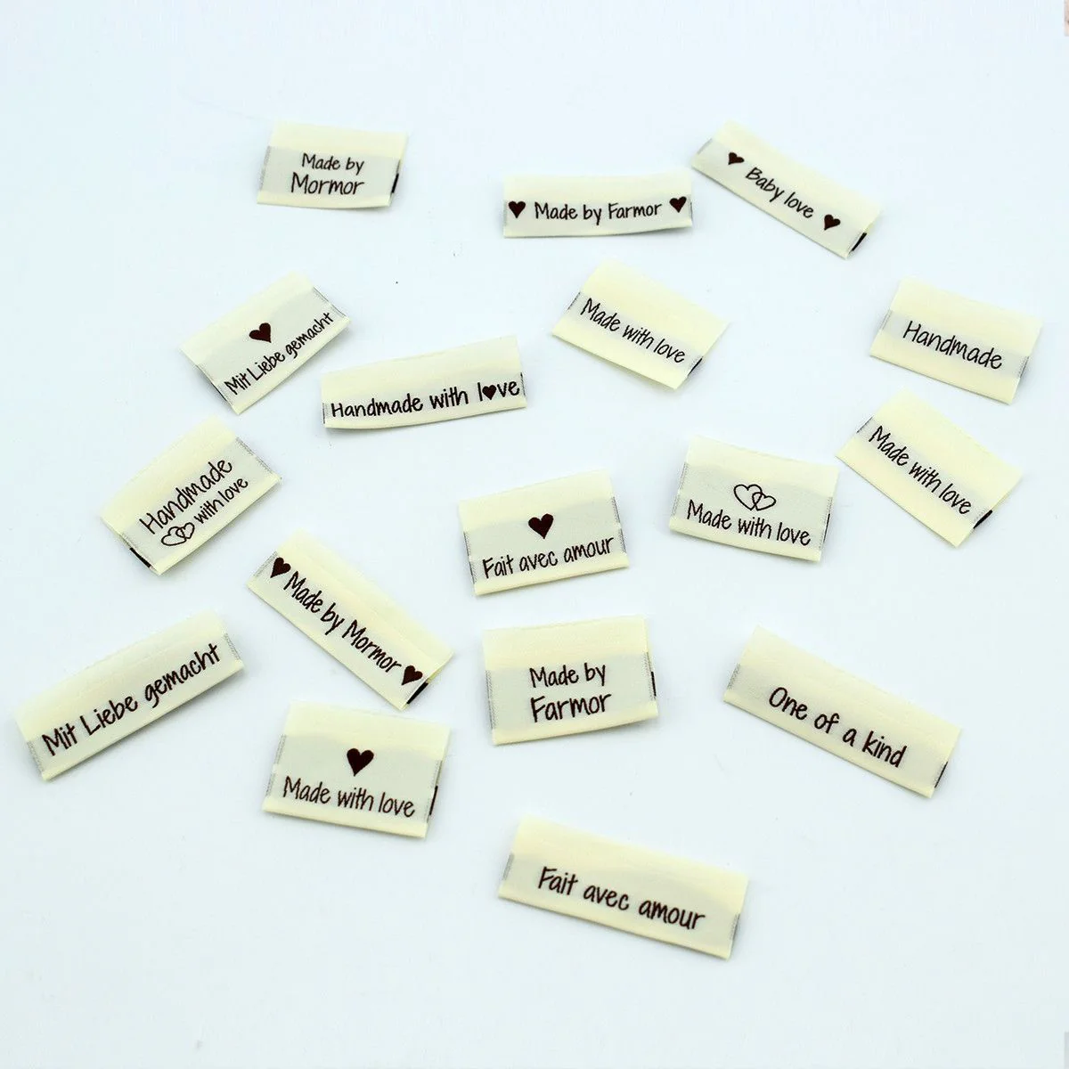 10 Labels - Made with love - 1 heart - 3.5 cm - Image 3