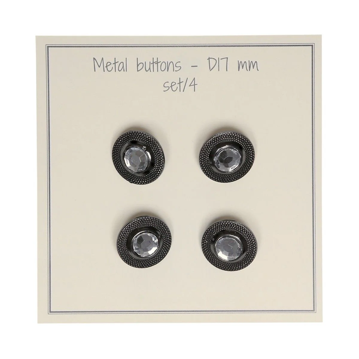Bling Buttons - 17 mm - 4 pieces - Image 4
