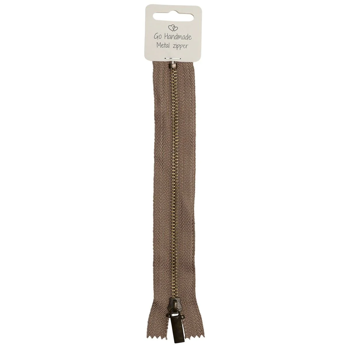 Metal Zipper - Beige - Image 3