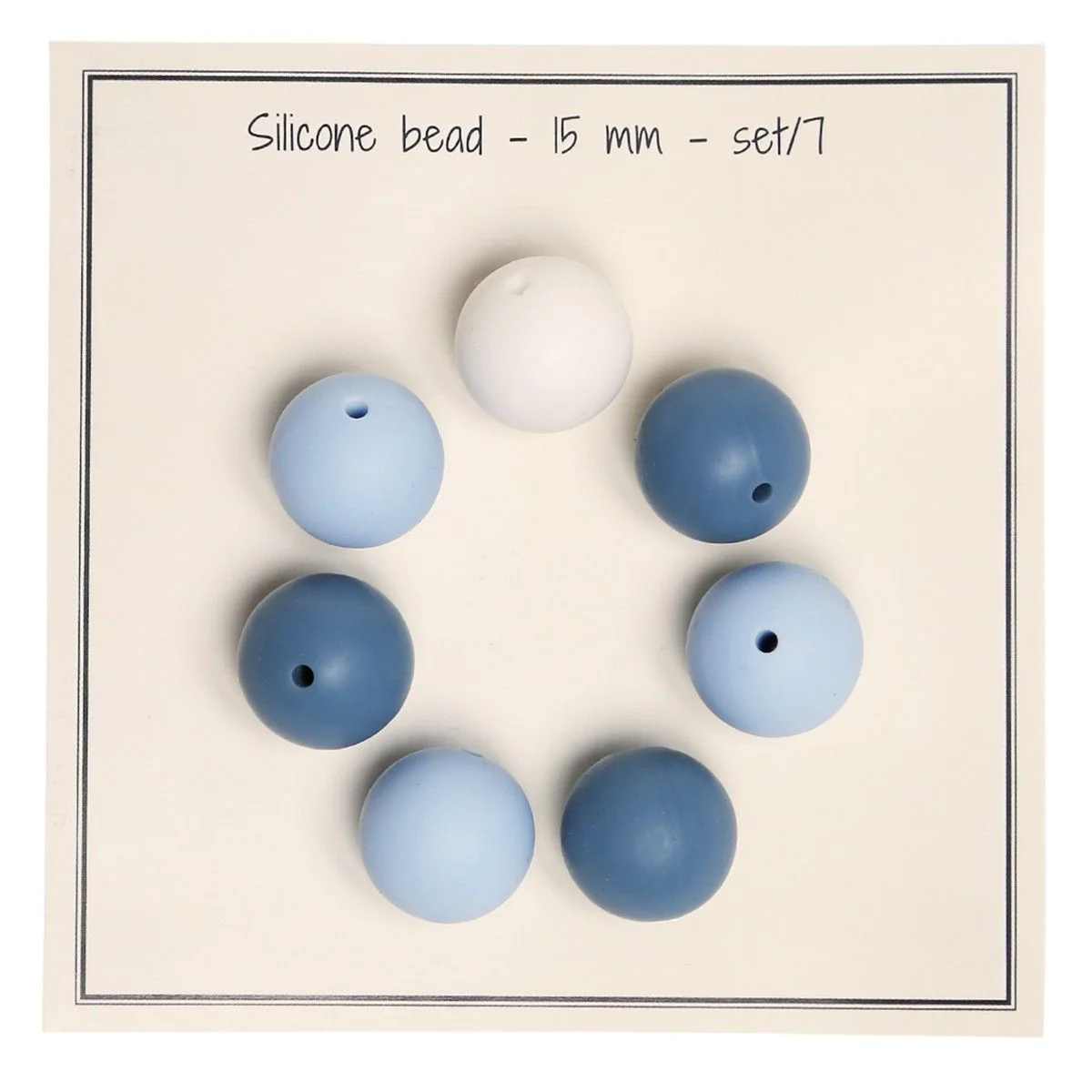 Silicone pearls, 7 pcs., D15 mm / 0.6 inches - Image 7