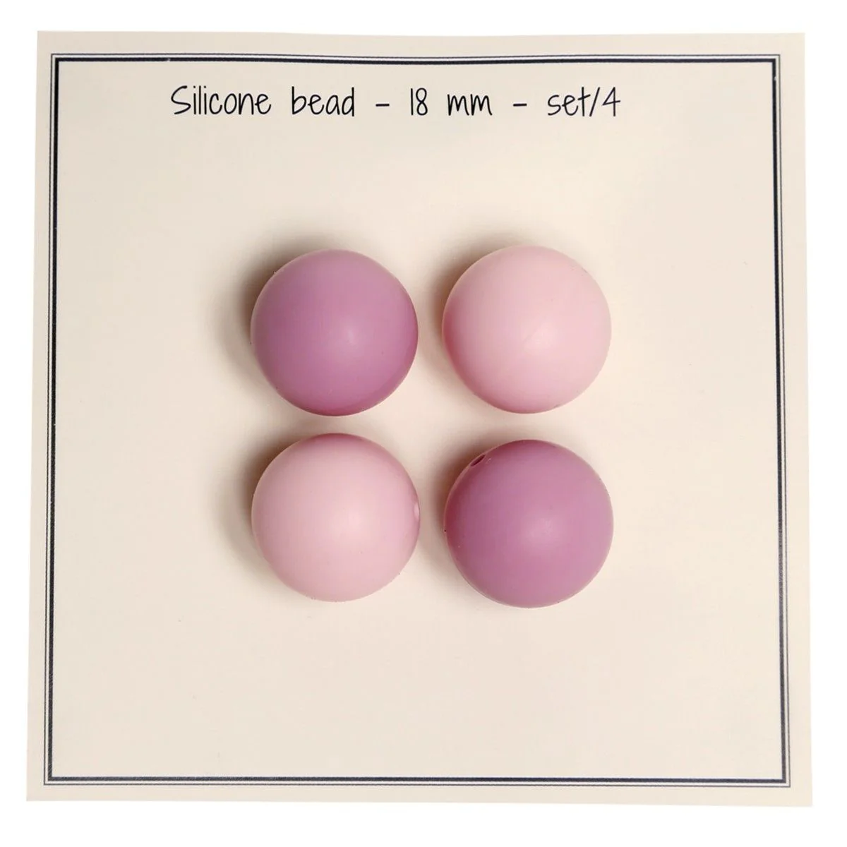 Silicone pearls – 18 mm – 4 pcs - Image 7
