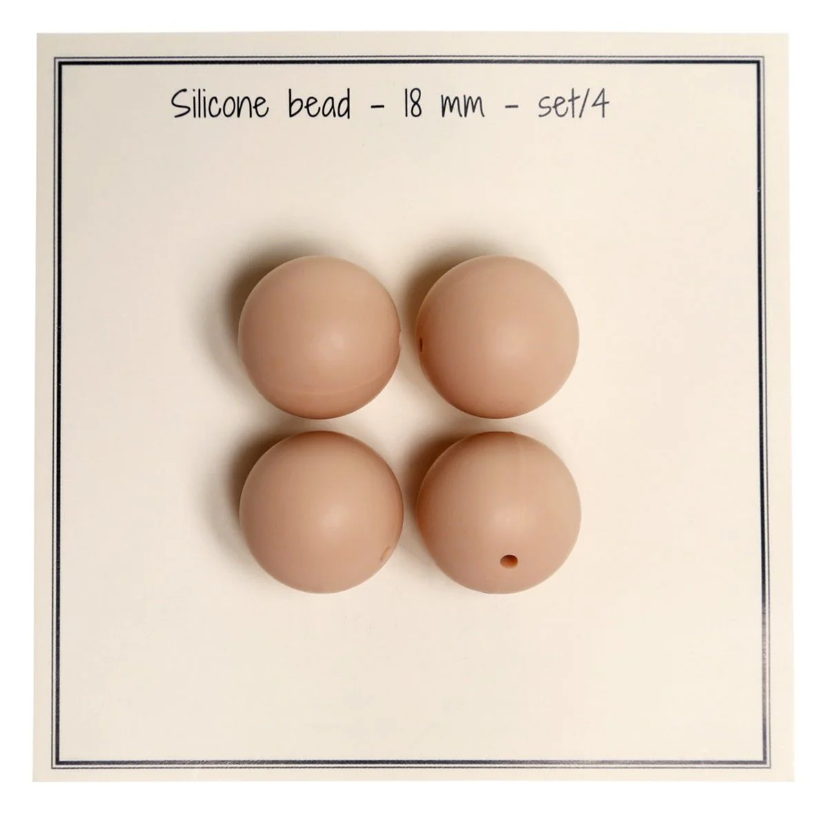 Silicone pearls – 18 mm – 4 pcs - Image 8