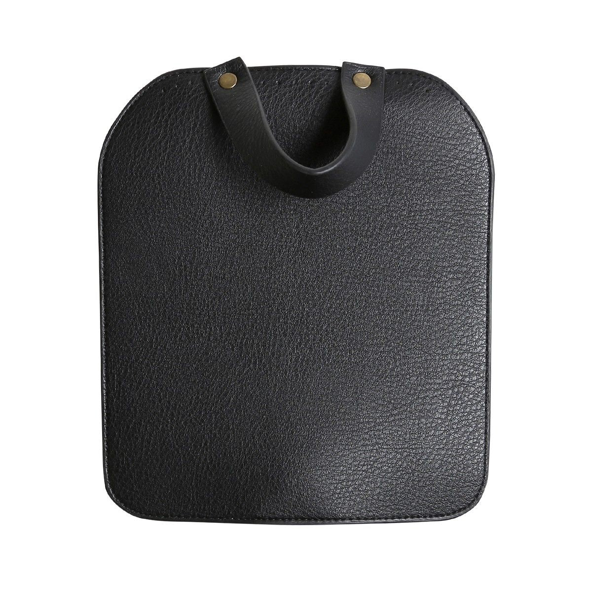 Bag Flap w/Magnetic Button - Black/Bronze