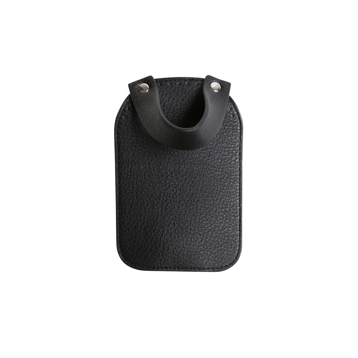 Bag Flap w/Magnetic Button - Black/Silver - Image 9