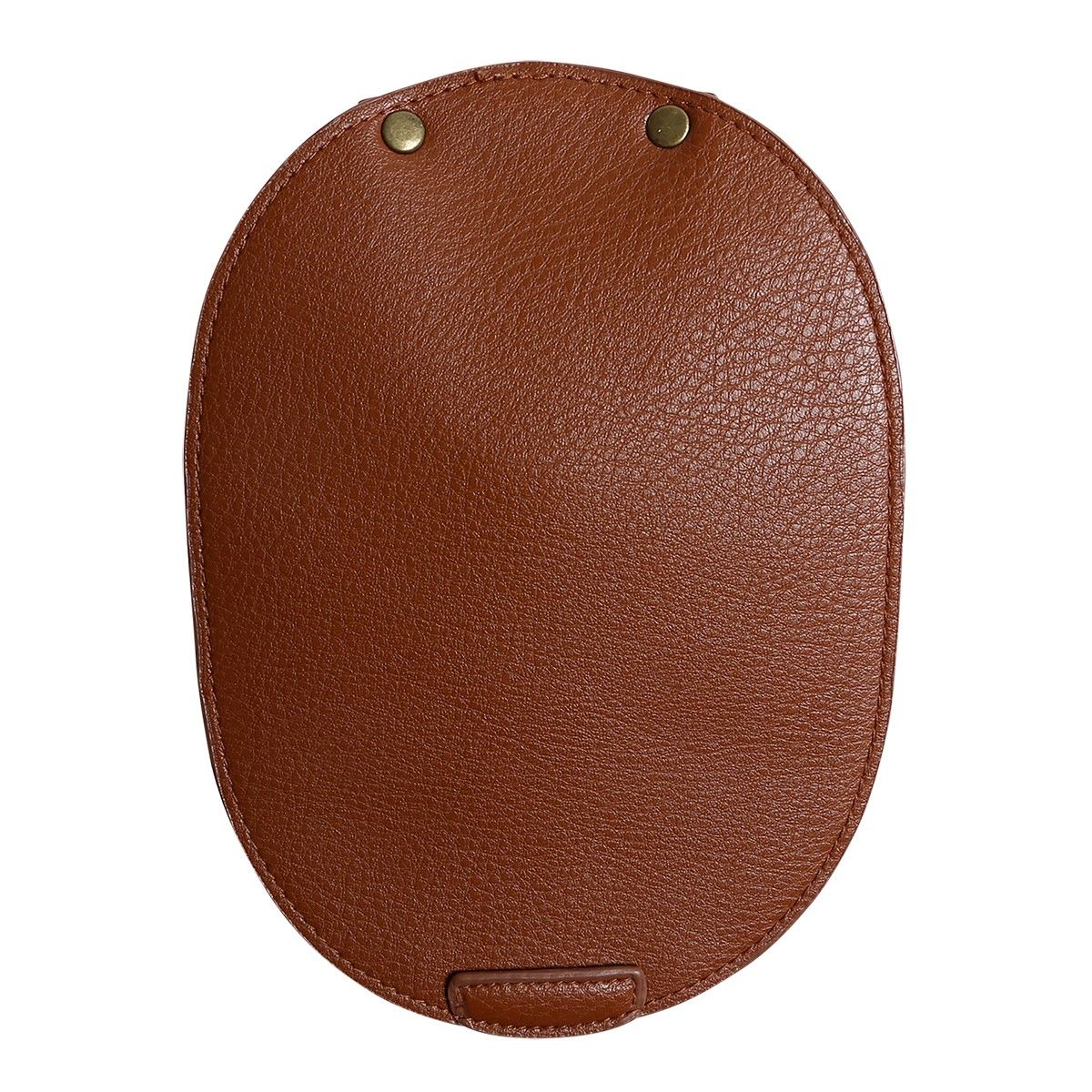 Bag Flap for Metal Lock - Brown/Bronze - Image 5