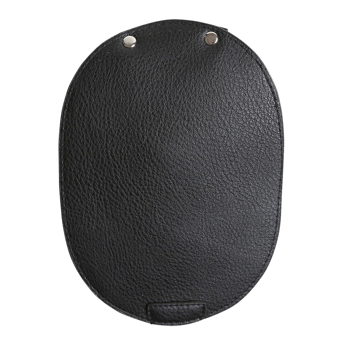 Bag Flap for Metal Lock - Black/Silver - Image 5