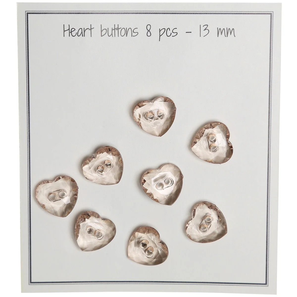 Heart Buttons - 8 pcs. - Image 2