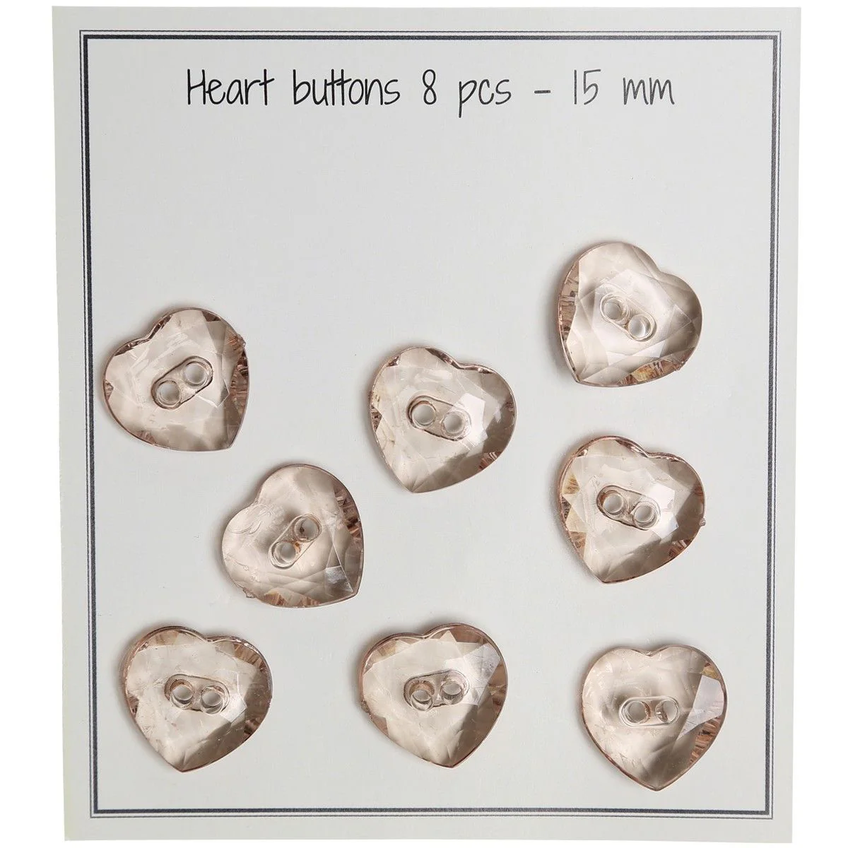 Heart Buttons - 8 pcs. - Image 3