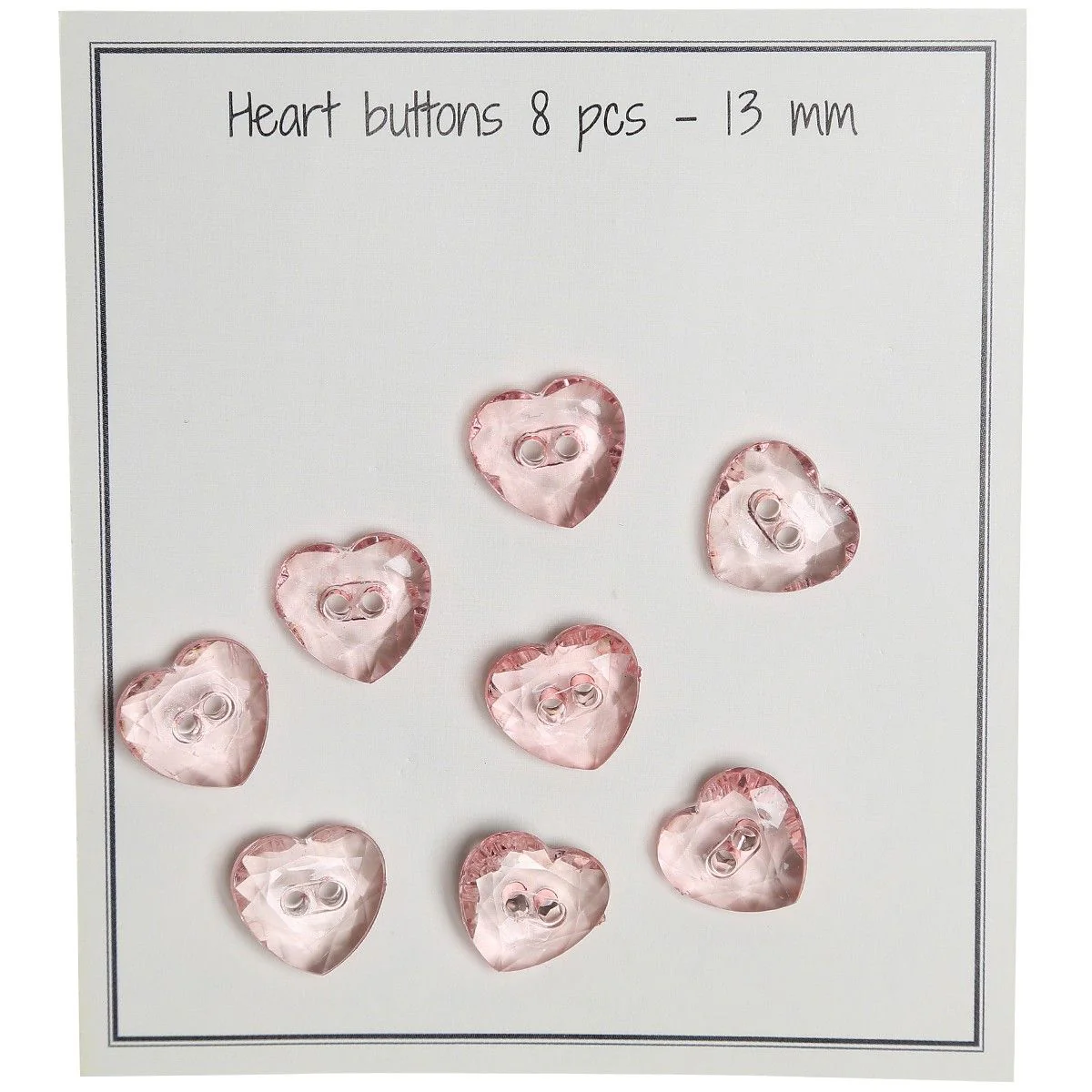 Heart Buttons - 8 pcs. - Image 4