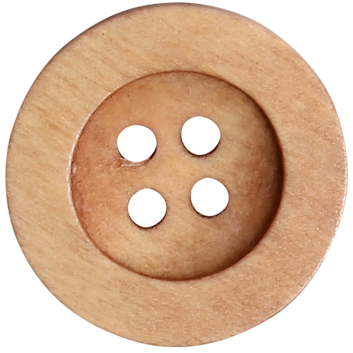 Wooden Buttons - Round Groove - Bright - Image 5