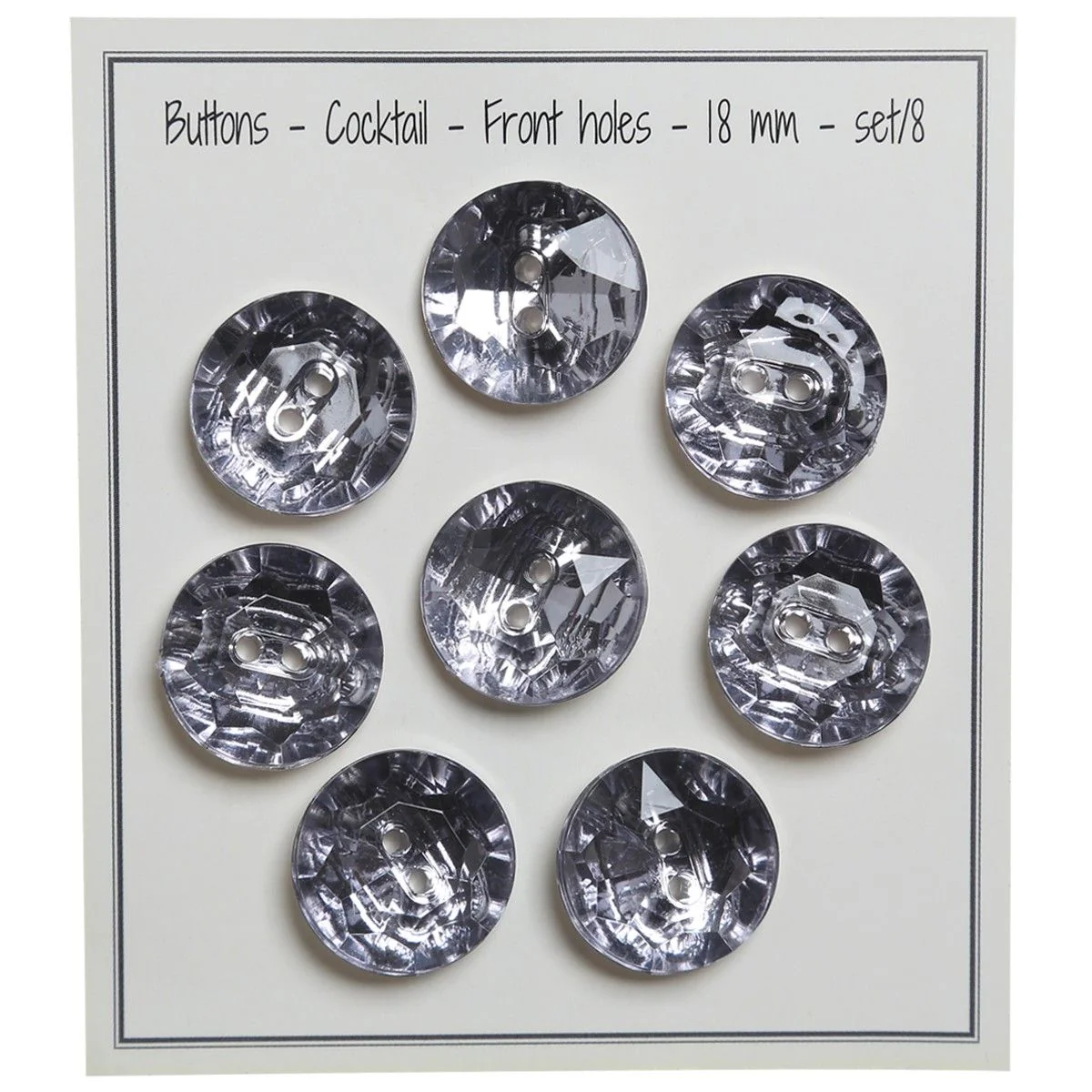 Two Hole Cocktail Buttons - 18 mm (0.7 inches) - Image 13