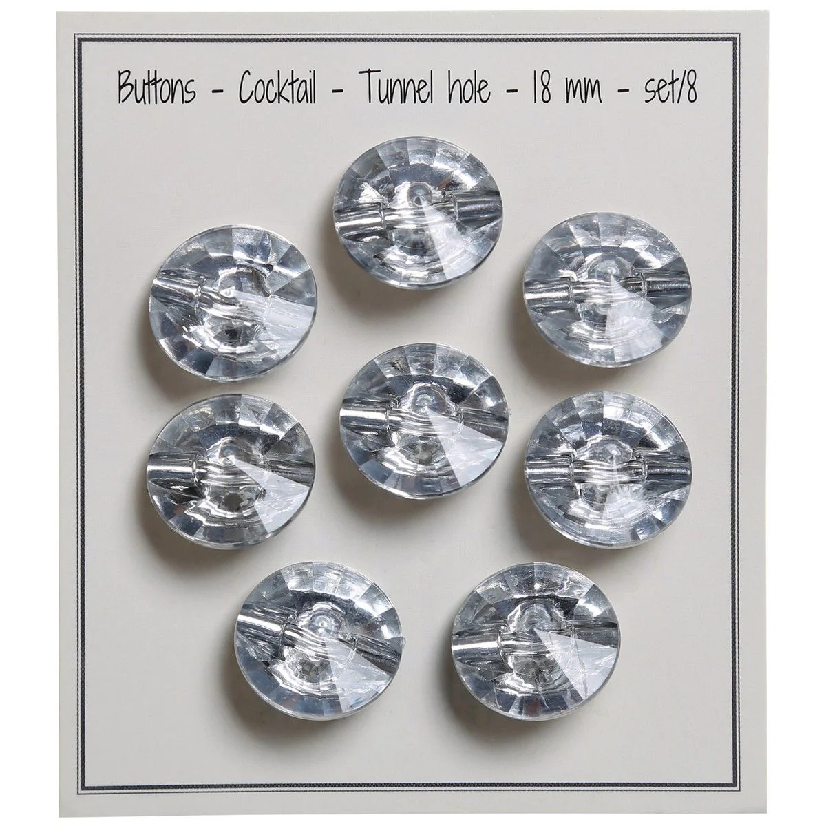 Tunnel Shank Cocktail Buttons - 18 mm (0.7 inches) - Image 16