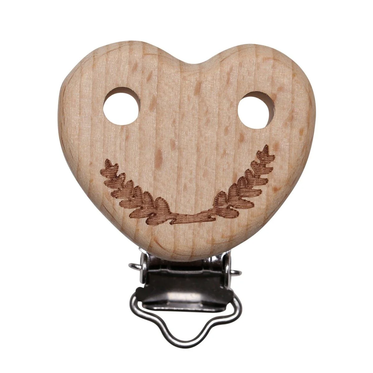 Suspender Clip w/holes – Heart