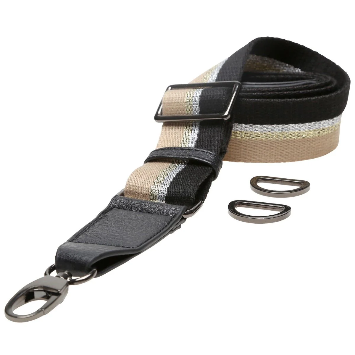 Shoulder Straps for Bags in Cotton - Adjustable 80-125 cm (31.5-49.2 in) x 38 mm (1.5 in) - Image 3