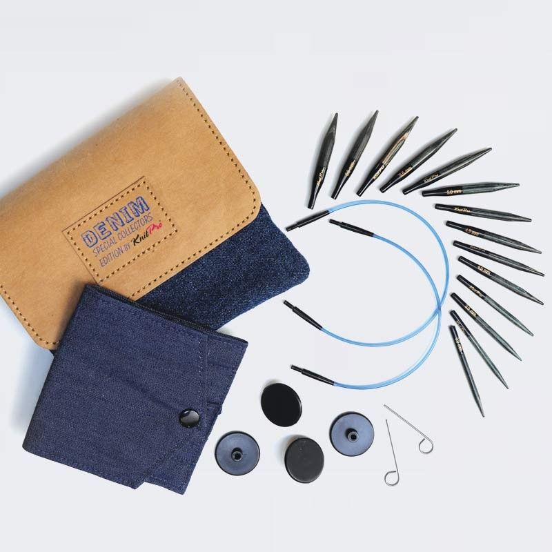 DENIM Extra Short Interchangeable Circular Needle Set - Image 2