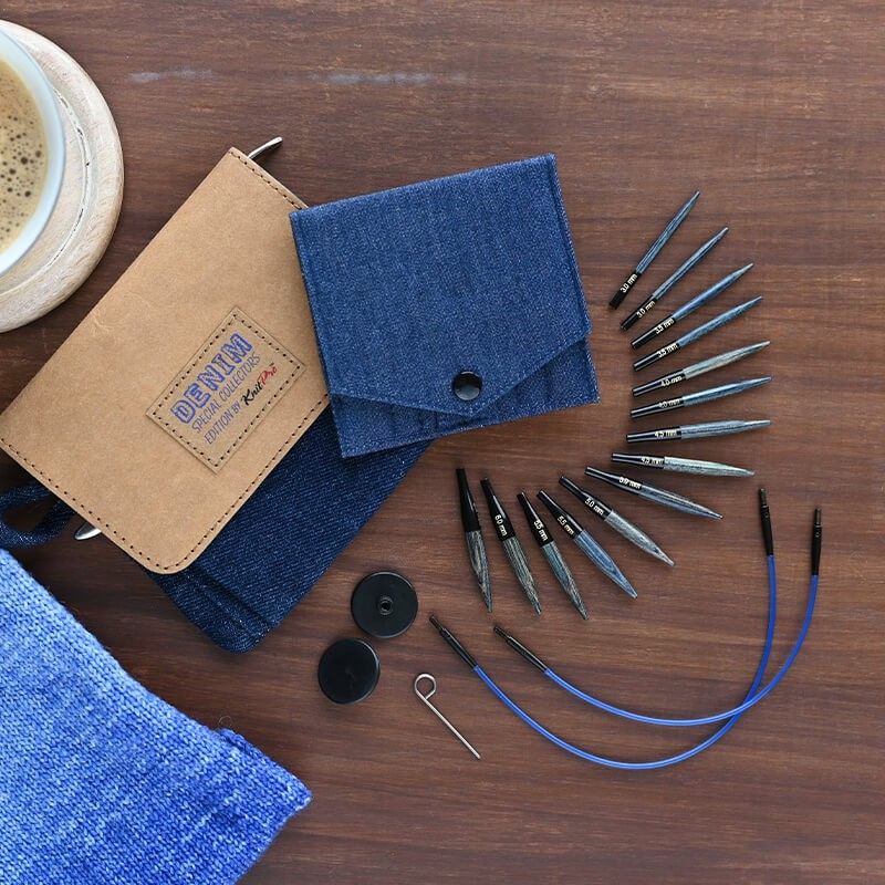 DENIM Extra Short Interchangeable Circular Needle Set - Image 4