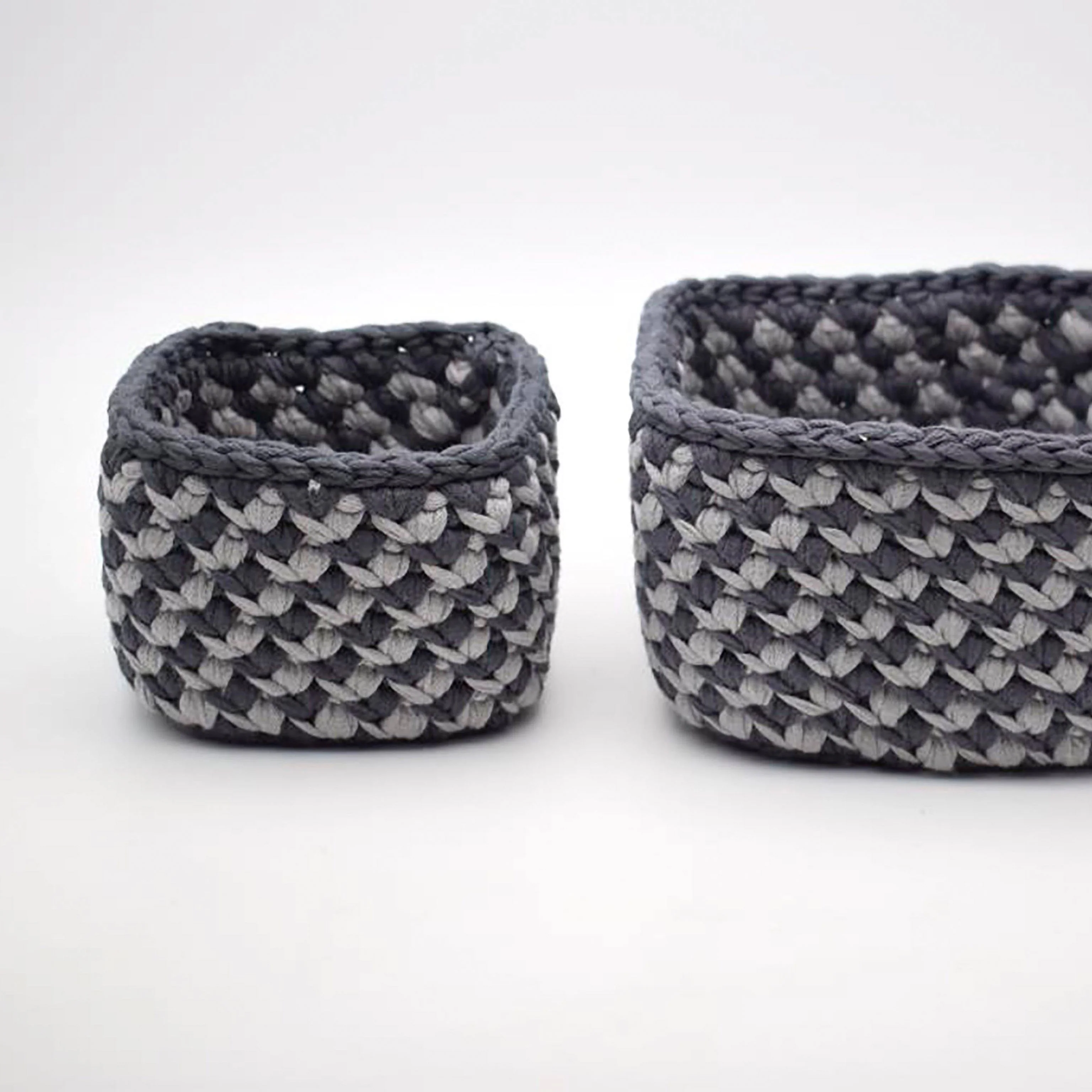Oblique Lines Stripes - Square baskets - Image 4