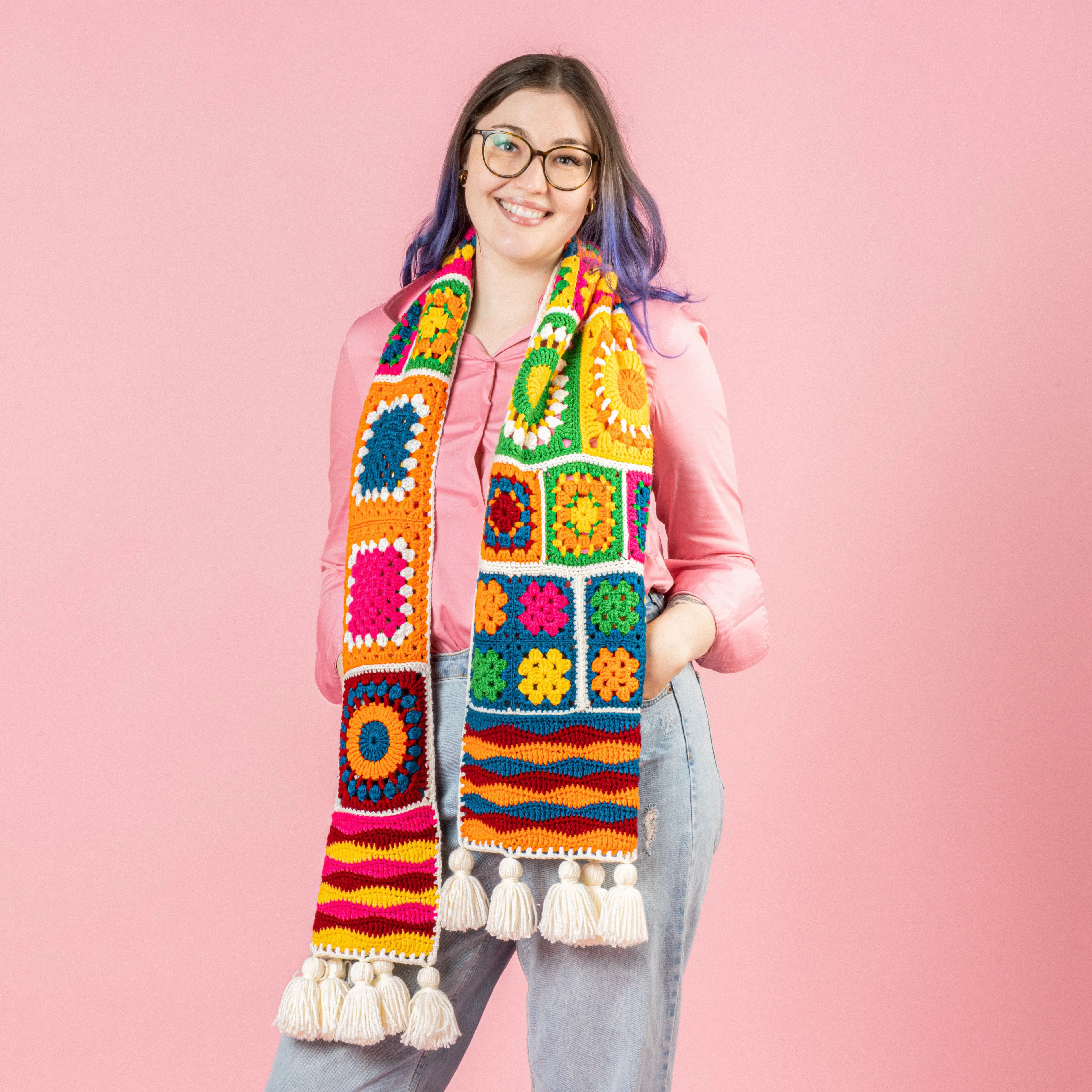 Happy Squares - Scarf - Image 2