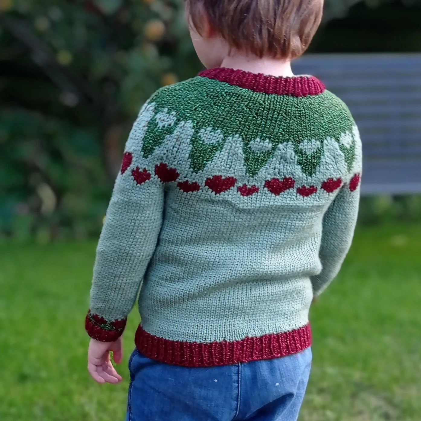 XmasHearts - Children’s Sweater - Image 2