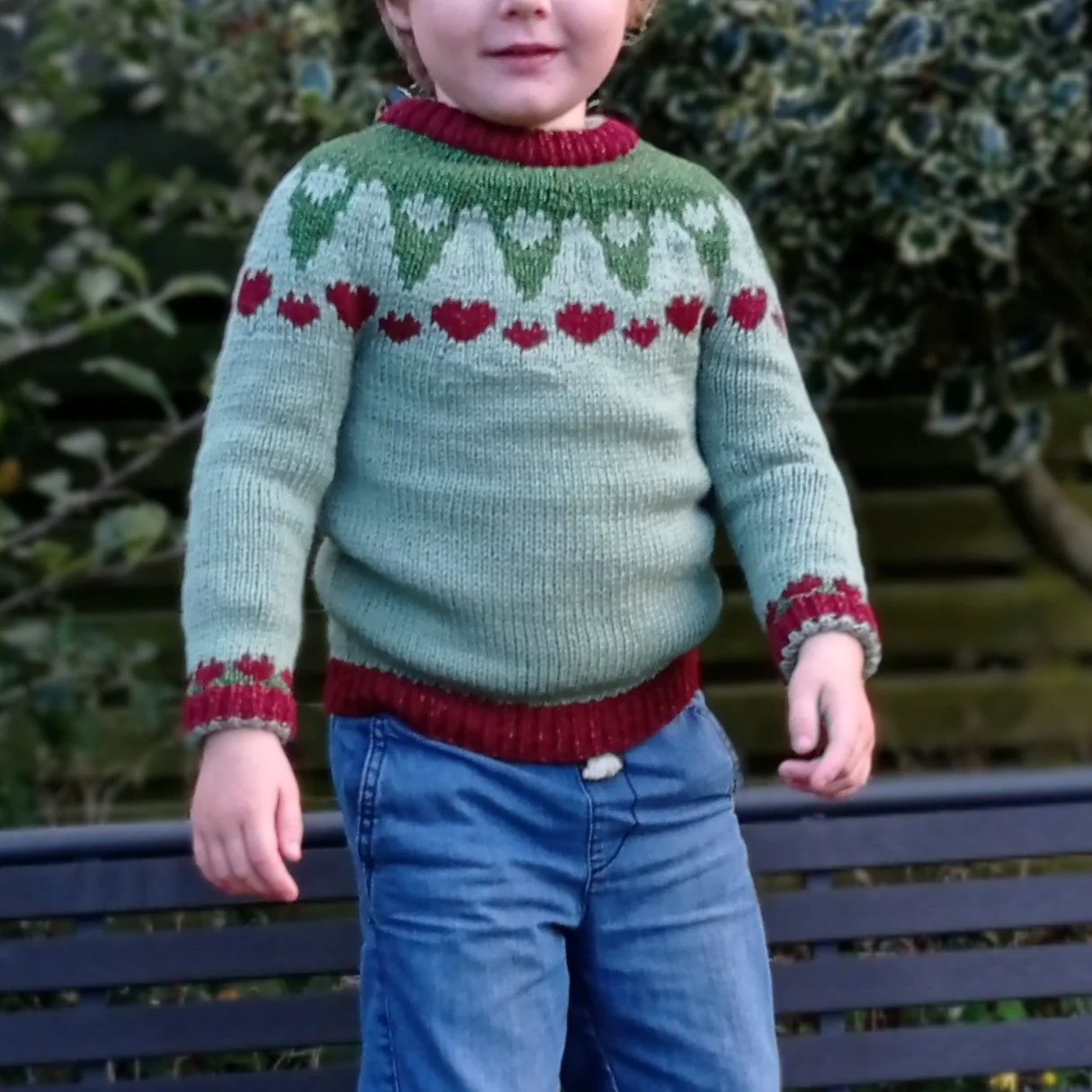 XmasHearts - Children’s Sweater - Image 4