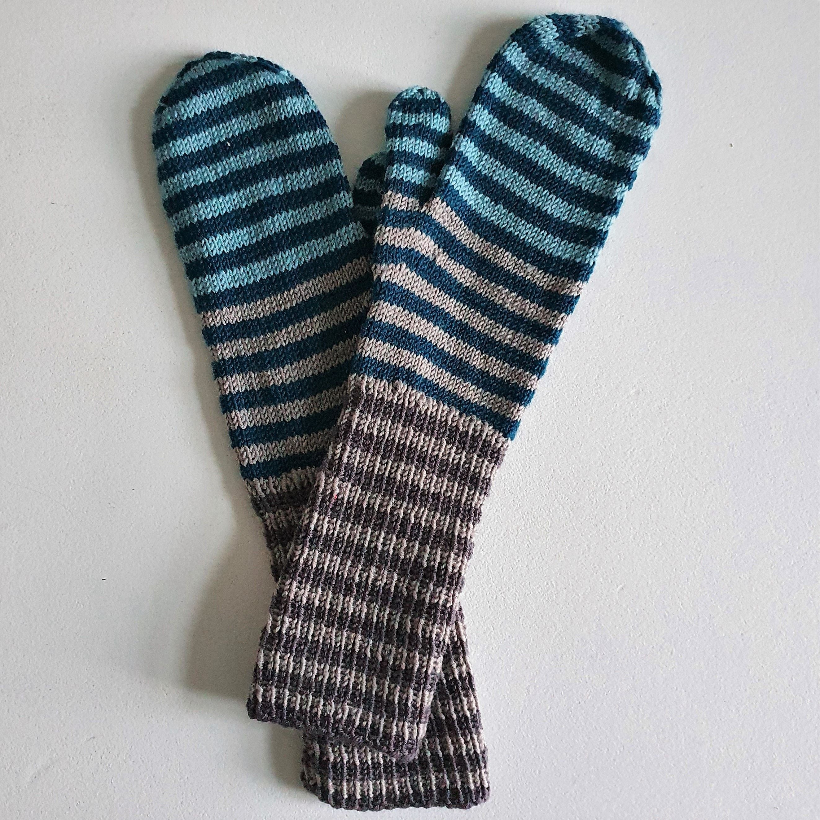 Stribede Luffer - Mittens - Image 3