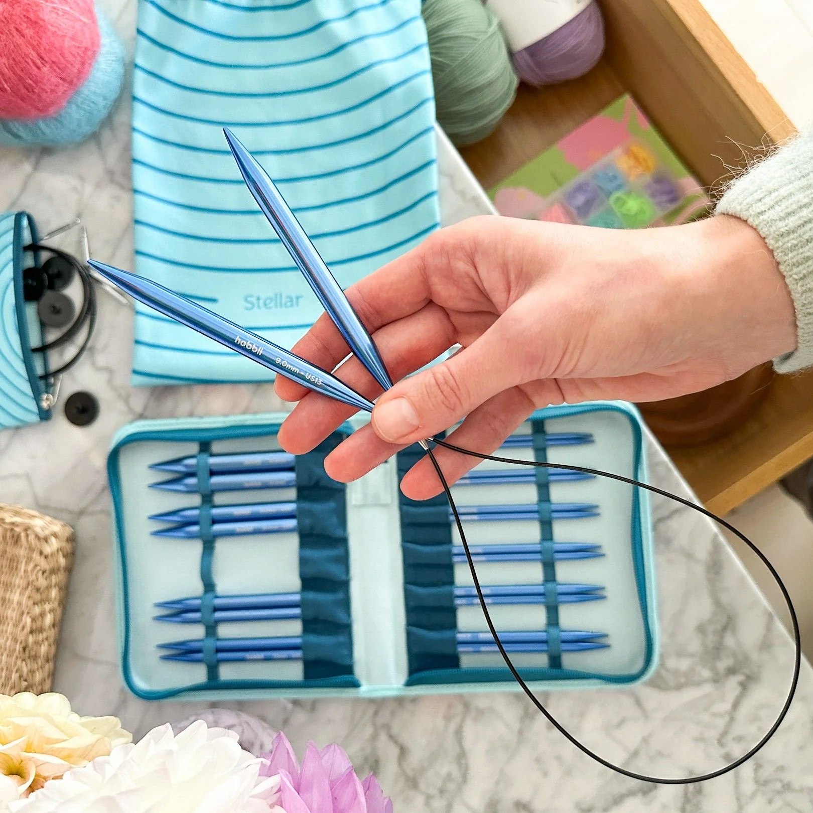 Stellar Interchangeable Circular Needle Set Deluxe - Sapphire - Image 14