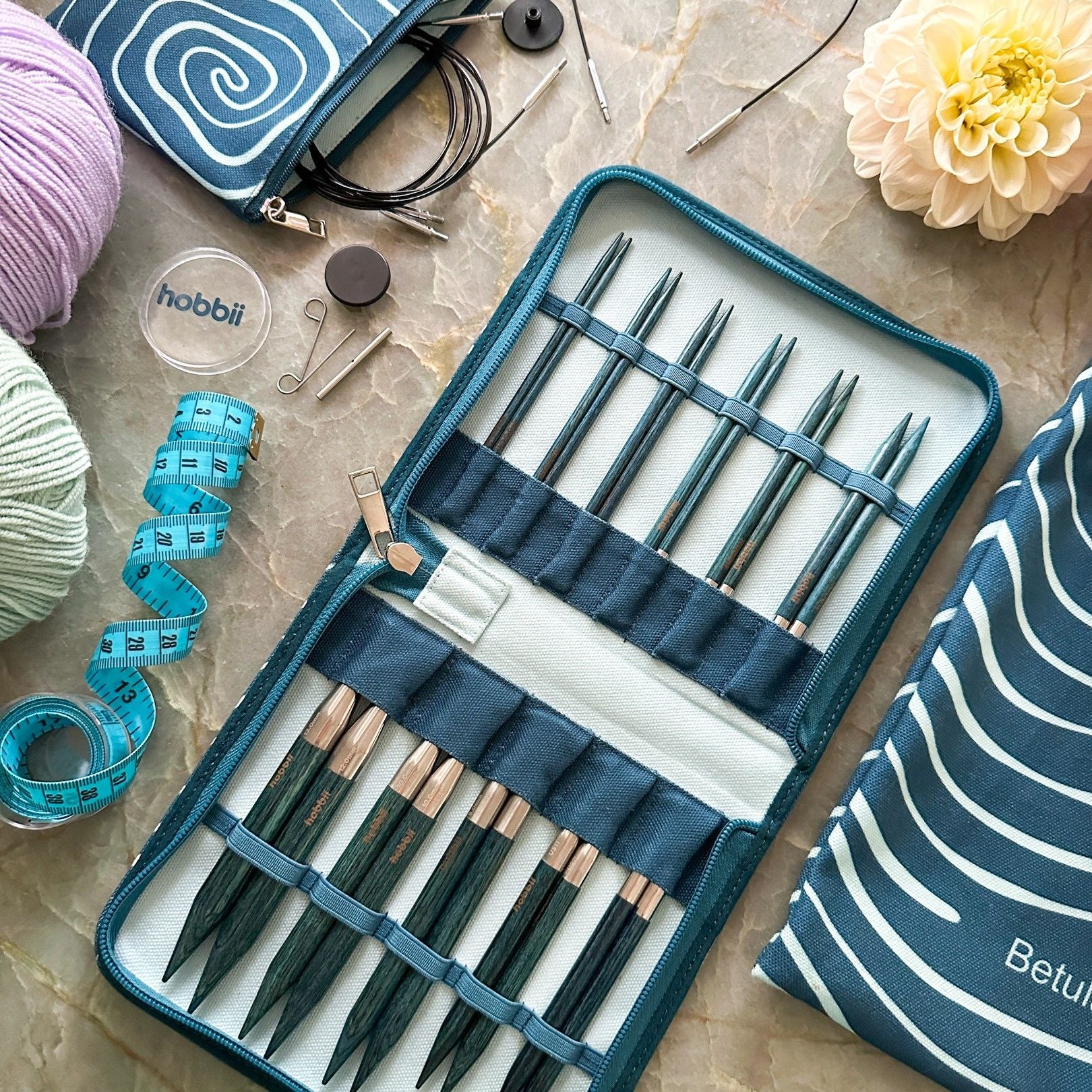 Betula Interchangeable Circular Needle Set Deluxe - Cerulean - Image 9