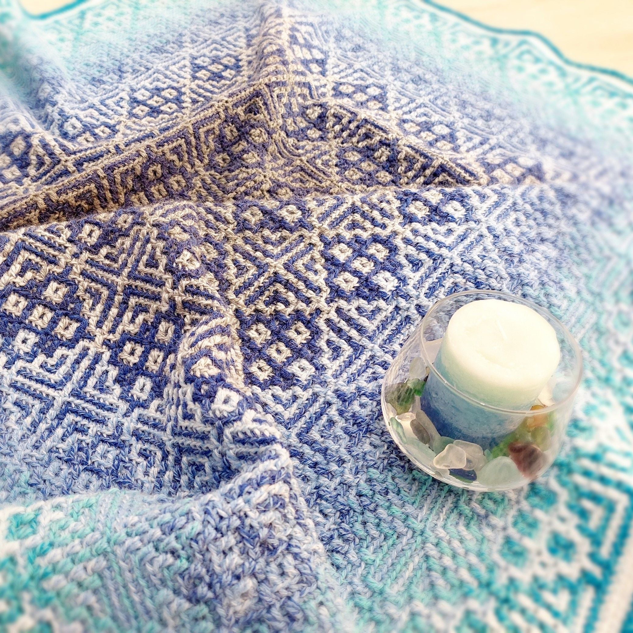 Sea Glass Mosaic - Blanket - Image 8