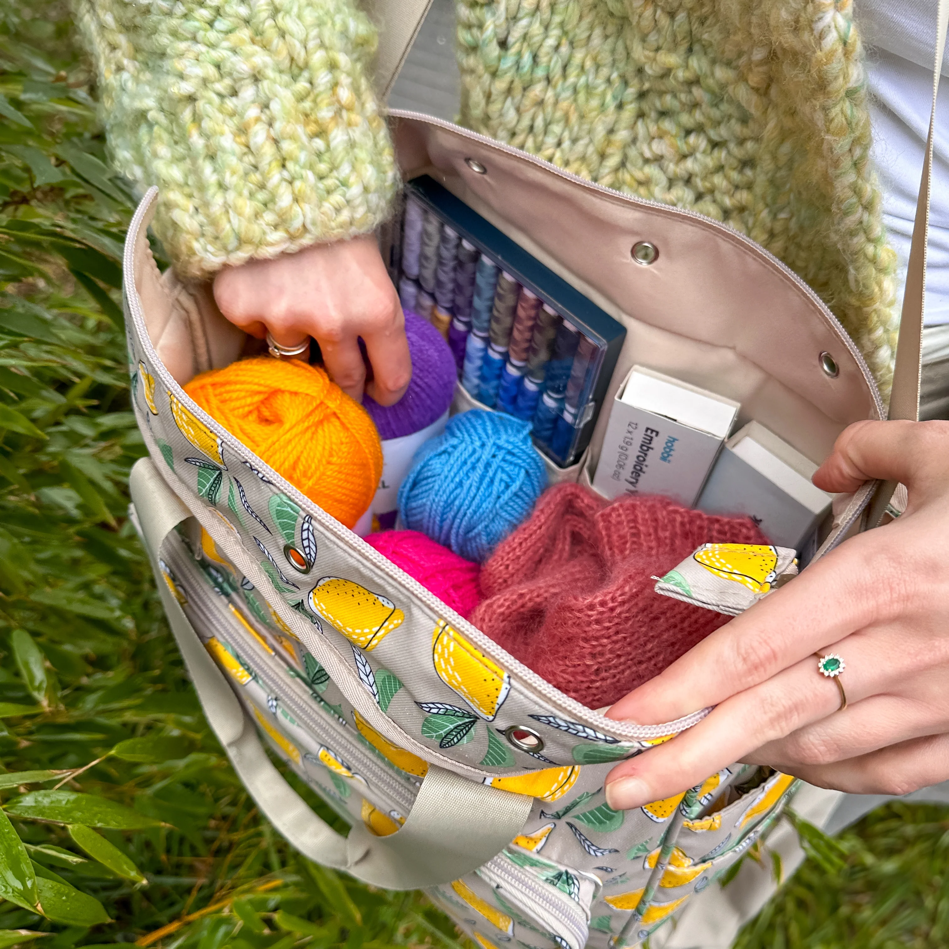 Yarn Bag w. Print - Image 9