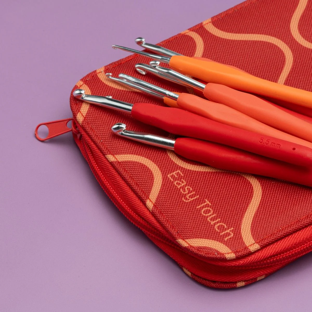 Easy Touch Crochet Hook Set - Berry - 9 sizes - Image 3