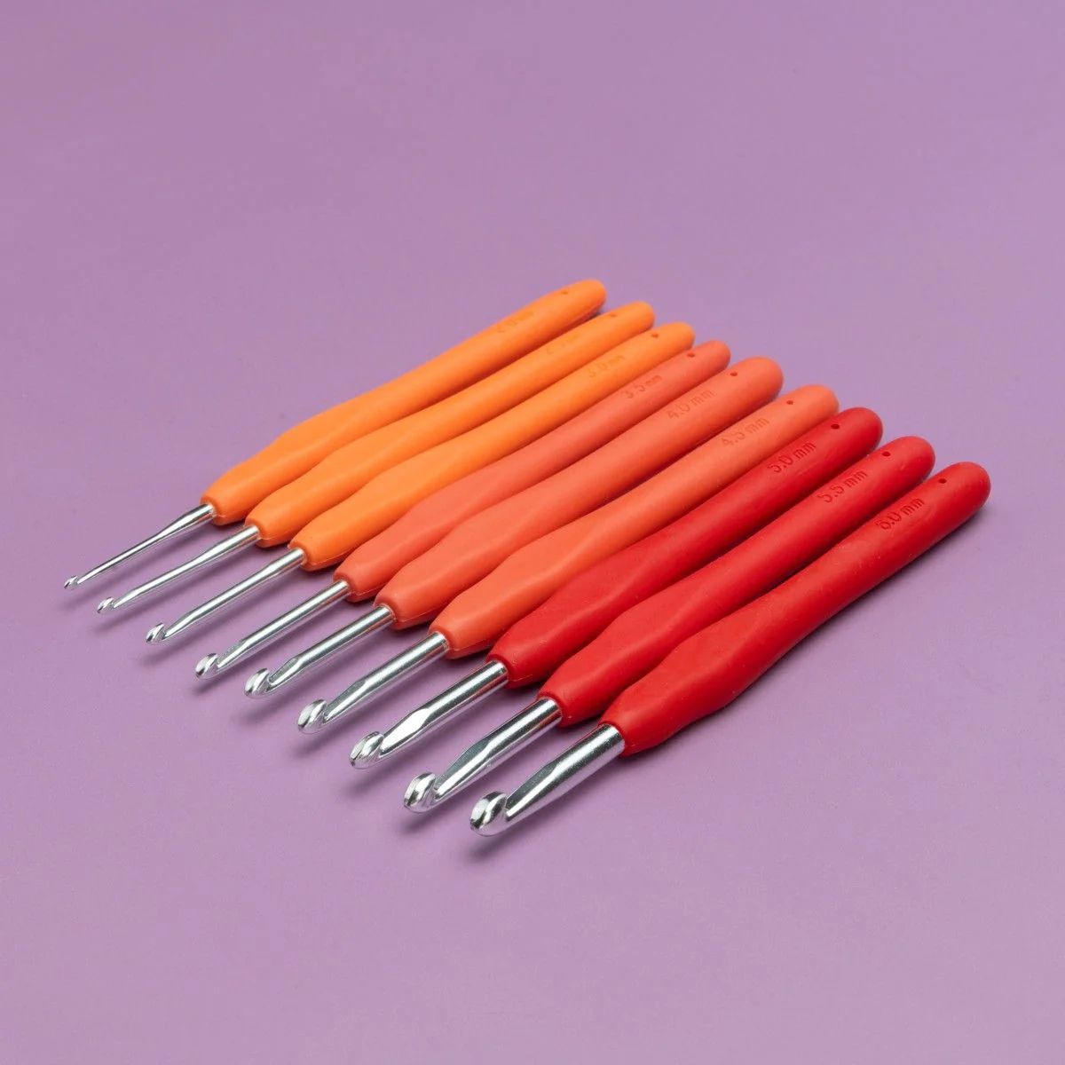 Easy Touch Crochet Hook Set - Berry - 9 sizes - Image 5