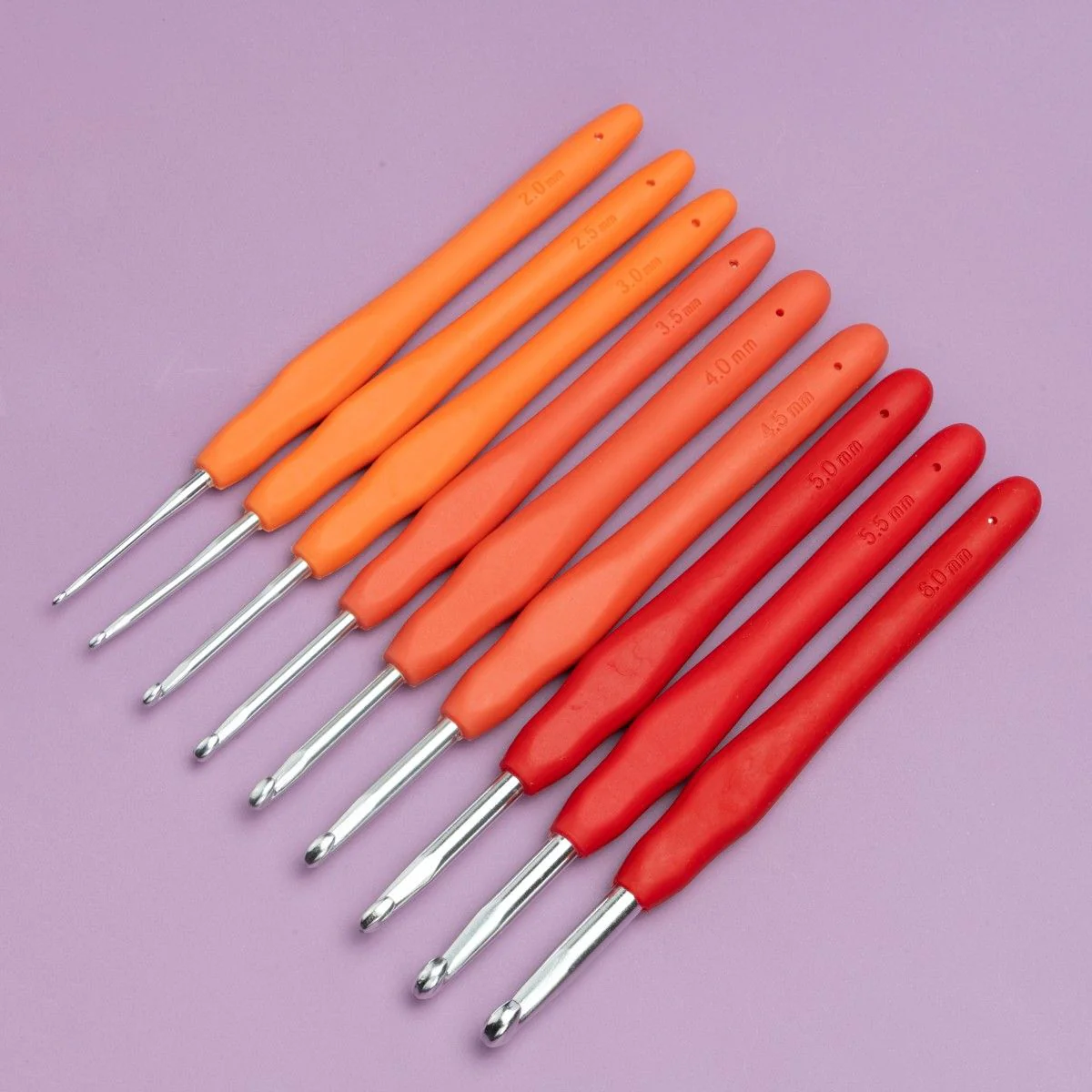 Easy Touch Crochet Hook Set - Berry - 9 sizes - Image 9
