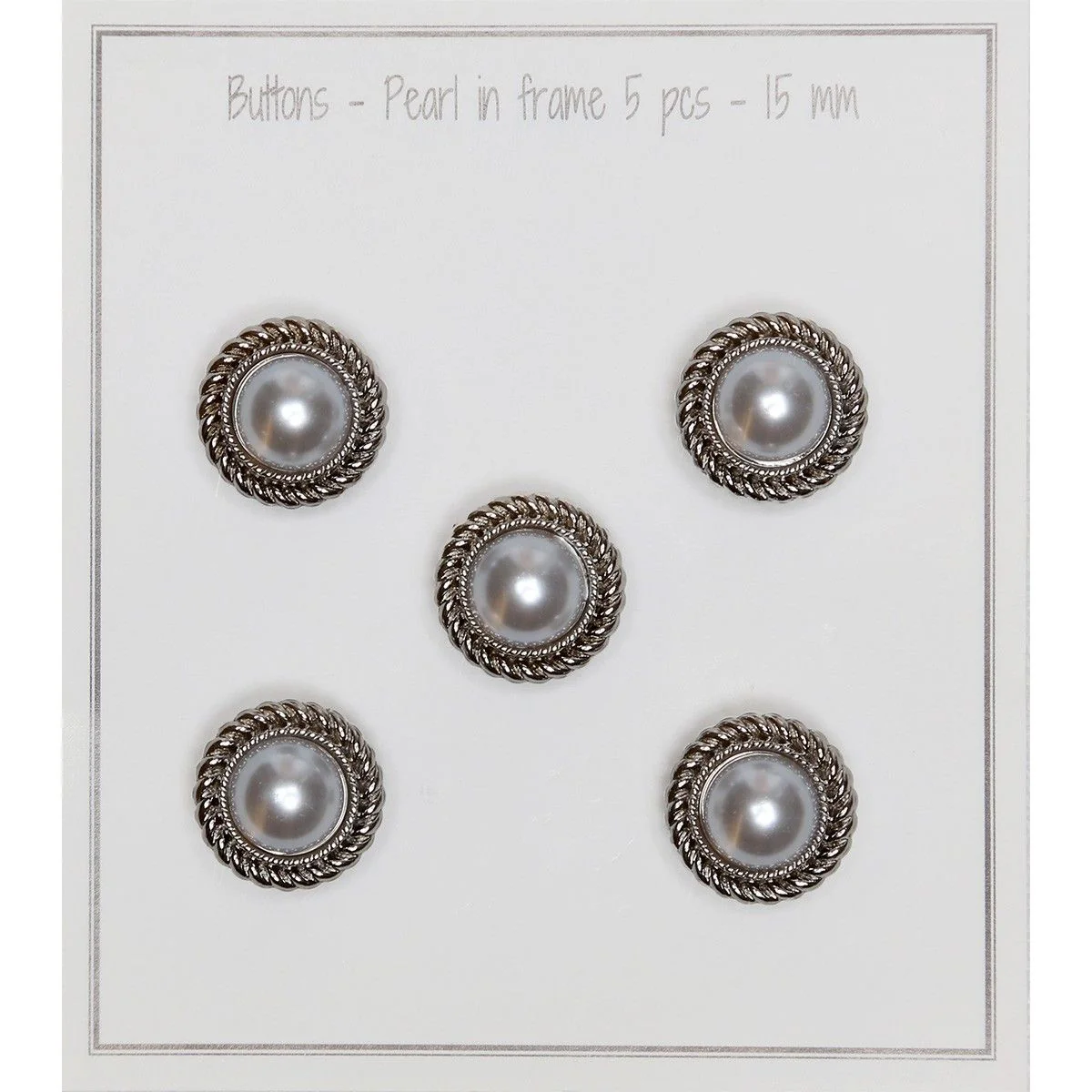 Pearl Buttons - 15 mm - 5 pcs - Image 5