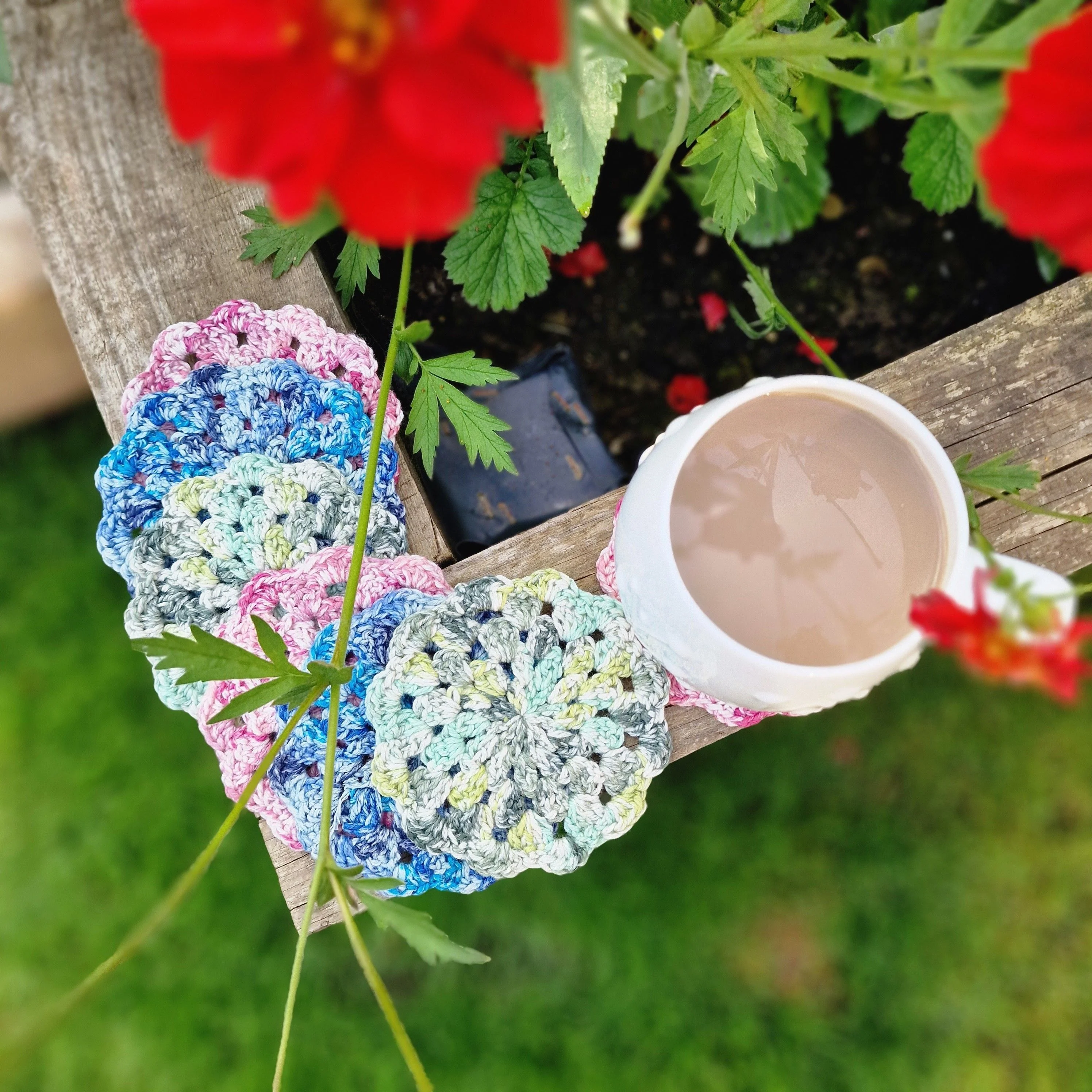 Silk Print Flower - Coasters - Image 2