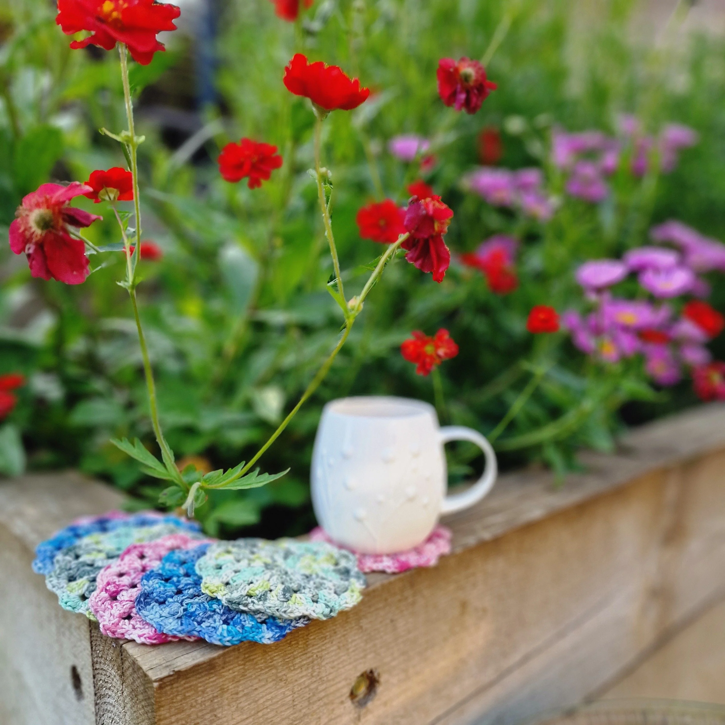 Silk Print Flower - Coasters - Image 3