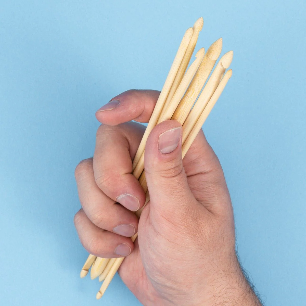 Bamboo Double Ended Tunisian Crochet Hook Set - 20 cm (8 in) - Image 3