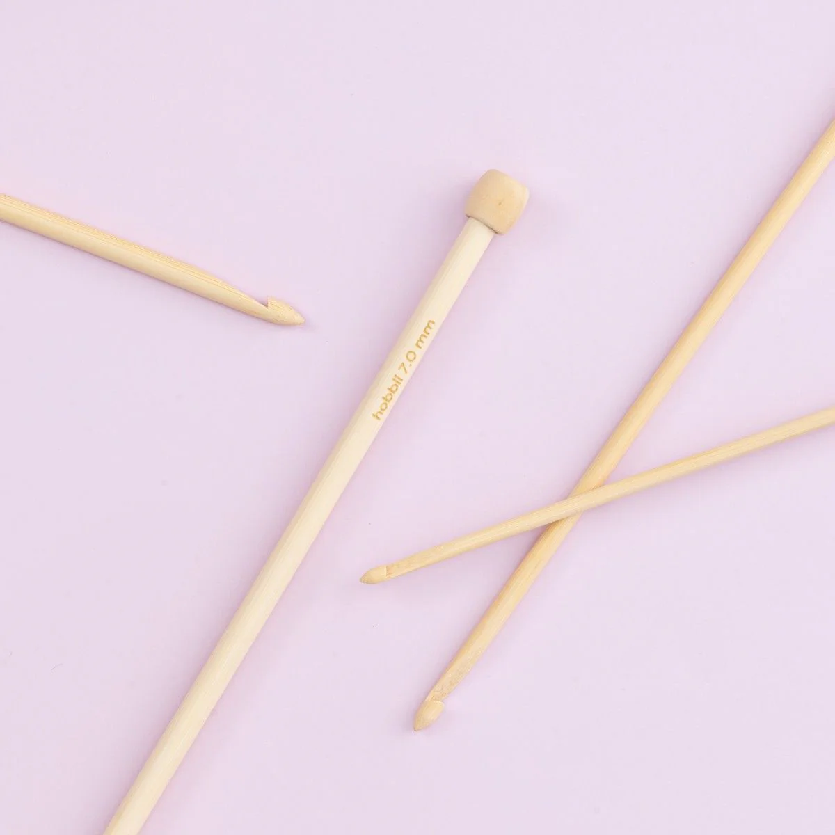 Bamboo Tunisian Crochet Hook Set - 25 cm (9.8 in) - Image 2