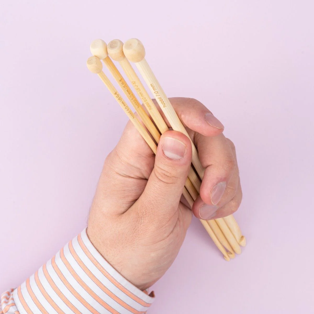 Bamboo Tunisian Crochet Hook Set - 25 cm (9.8 in) - Image 4