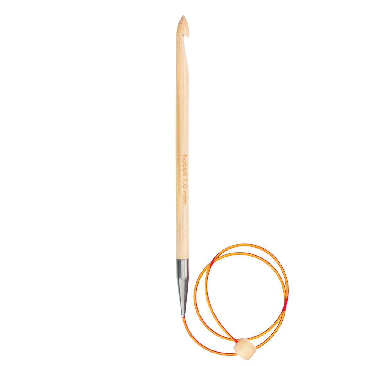Bamboo Tunisian Crochet Hook with Wire - 50 cm (20 in) - Image 11