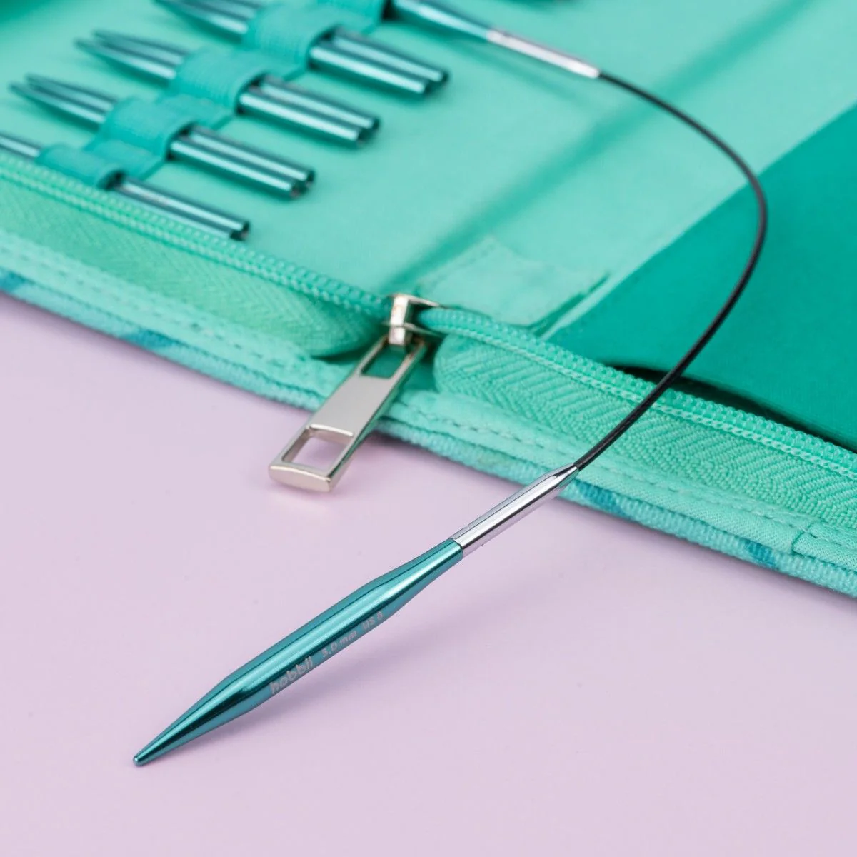Stellar Mini Interchangeable Circular Needle Set - Emerald - Image 5