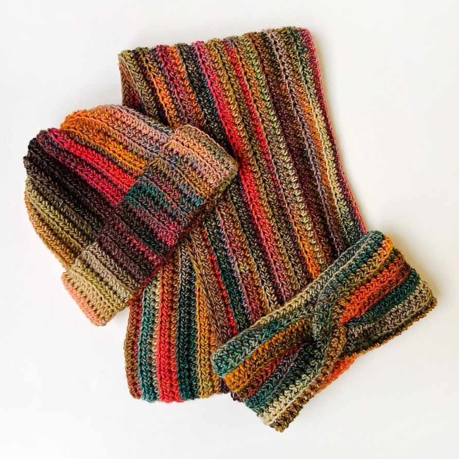 Autumn Hugs Set - Scarf, Beanie and Headband - Image 6