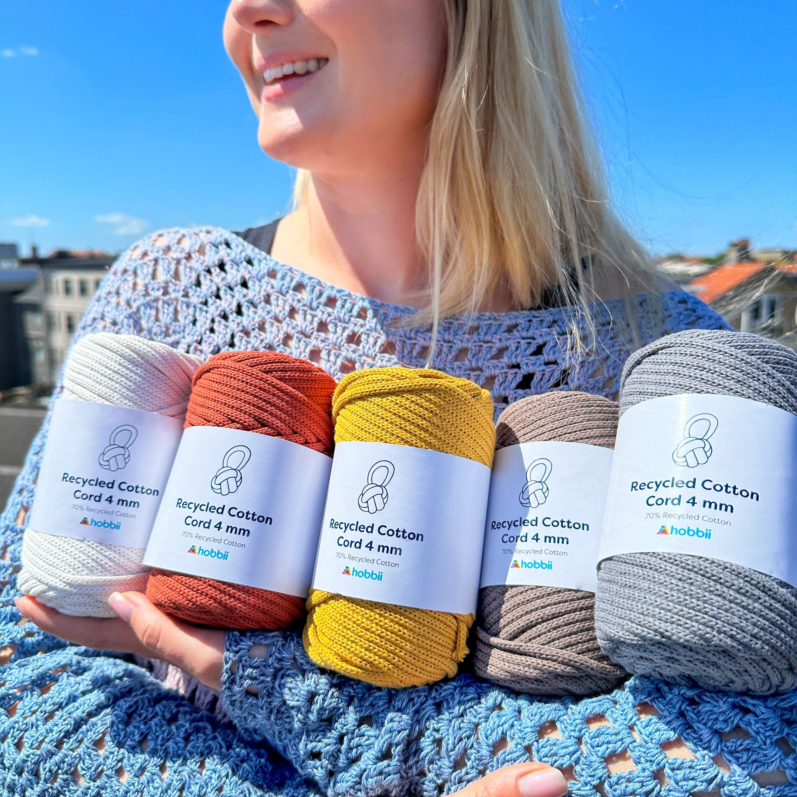 Recycled Cotton Cord (4 mm - 0.15 in) - Image 3