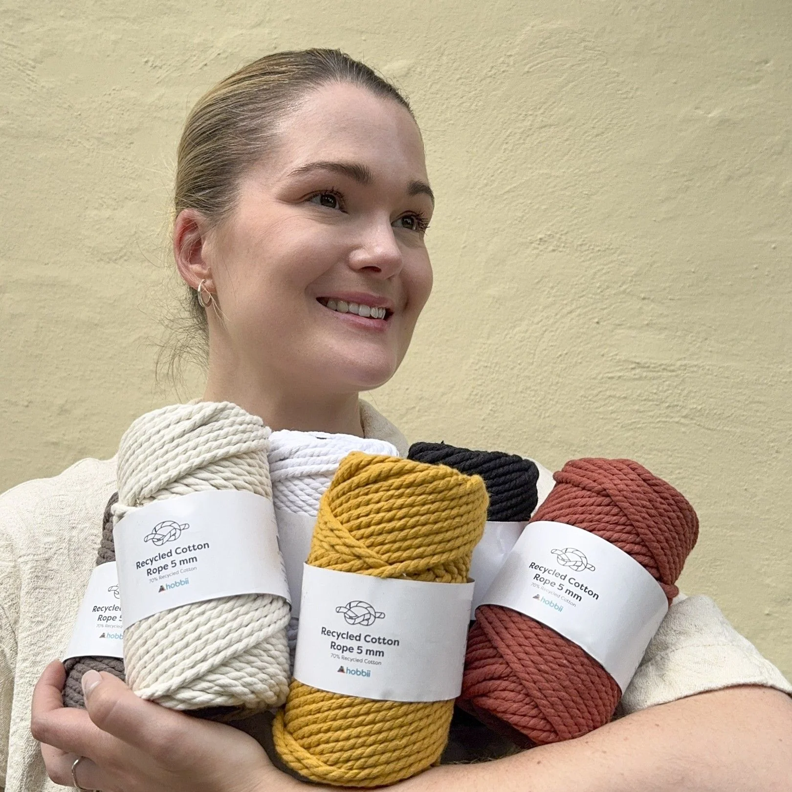 Recycled Cotton Rope (5 mm - 0.19 in) - Image 6