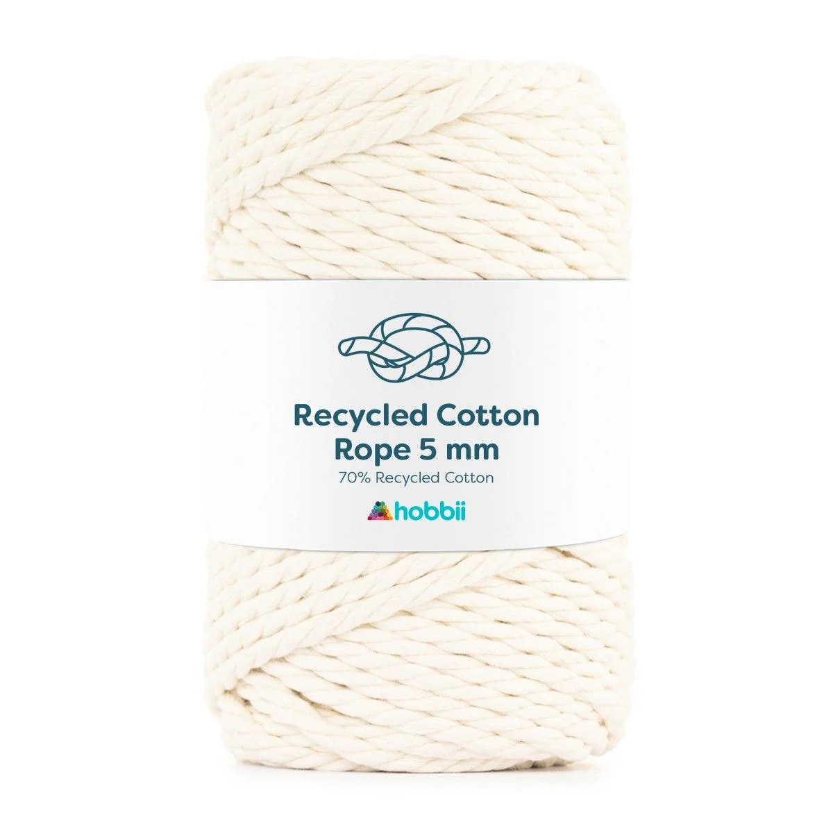 Recycled Cotton Rope (5 mm - 0.19 in) - Image 8