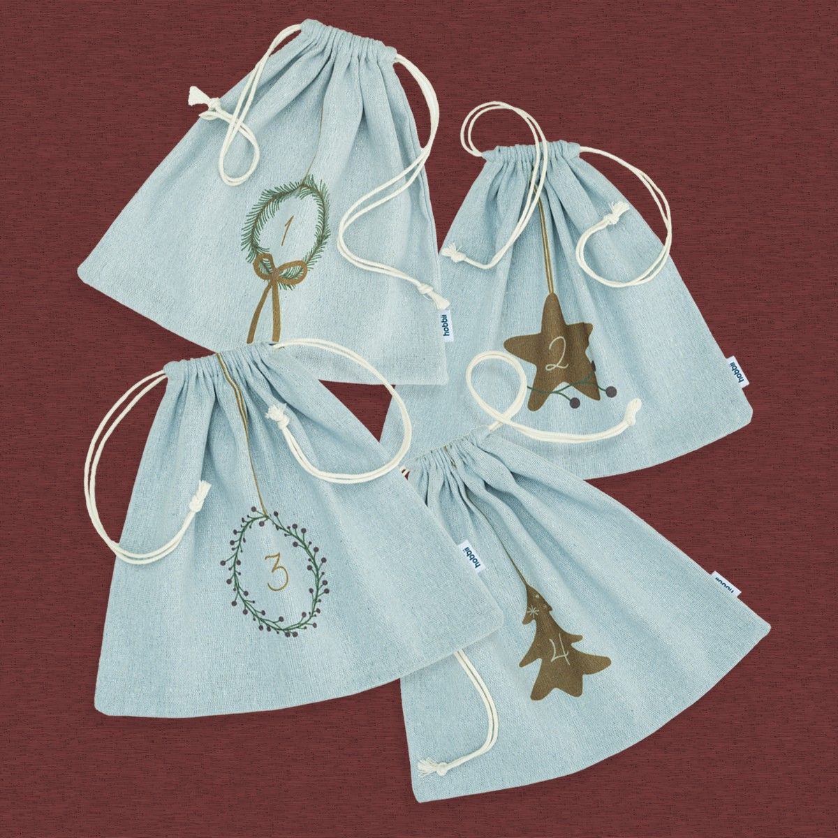 Advent bags - Set of 4 - Image 5