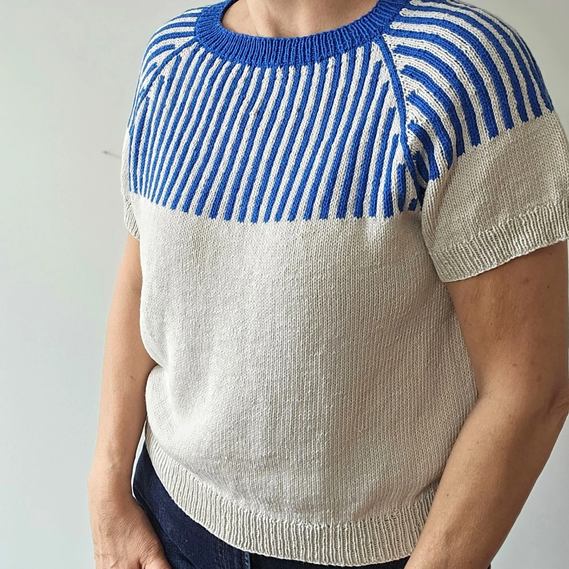 Blå Linjer – T-shirt - Image 2