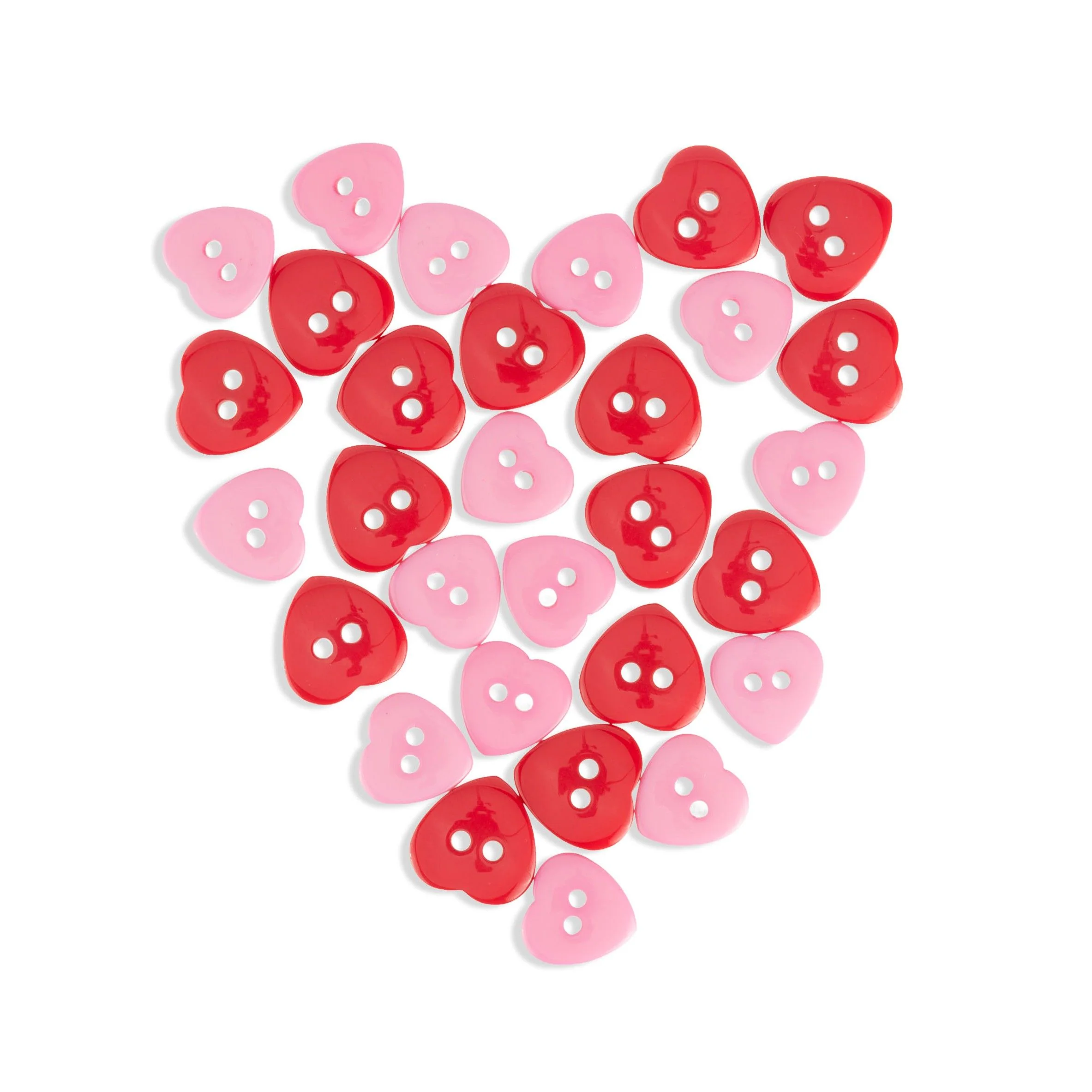 Heart Buttons - 30 pcs.