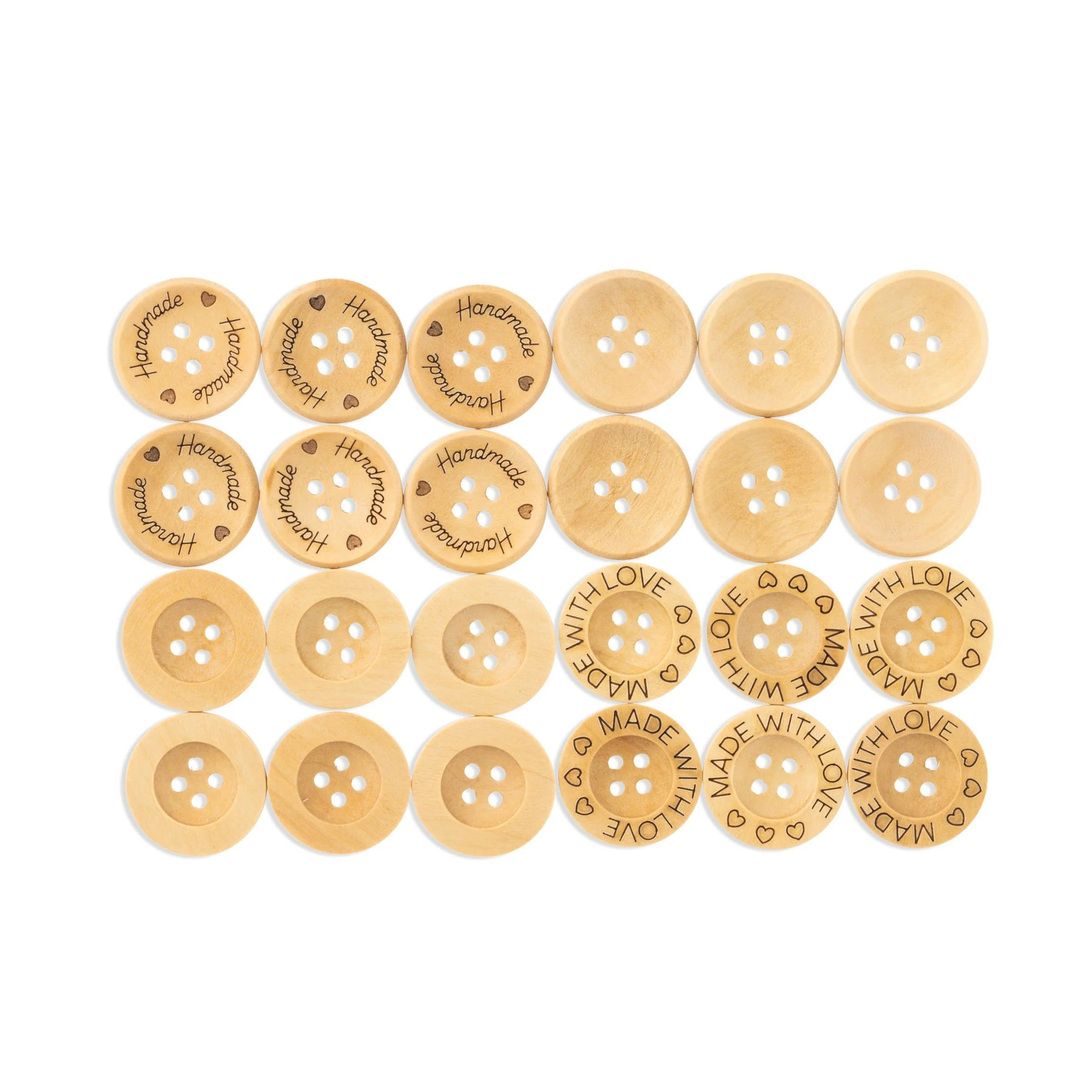 Wooden Buttons - 21 mm (0.8 in)